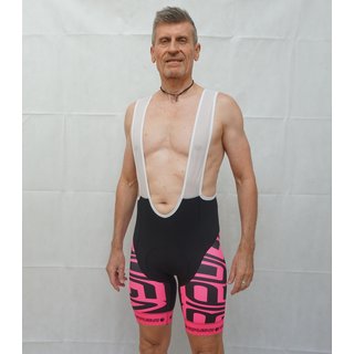 Kurze Tr�gerhose #shine2ridesafe pink