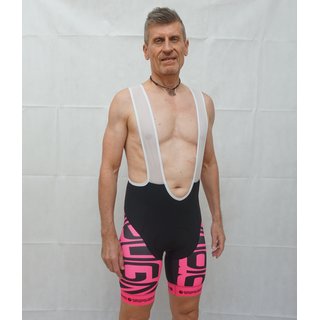 Kurze Tr�gerhose #shine2ridesafe pink